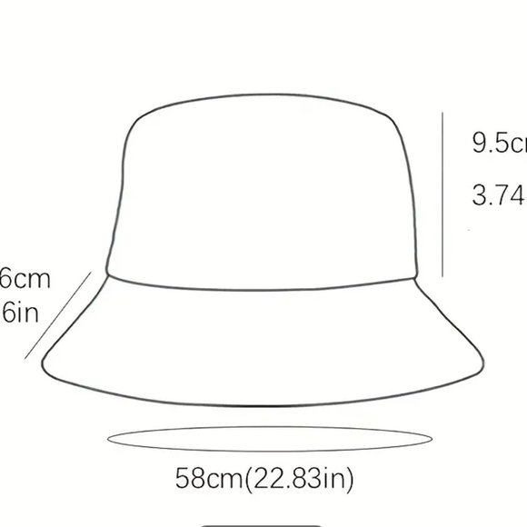 BUCKET HAT in Burgundy - Picture 3 of 3